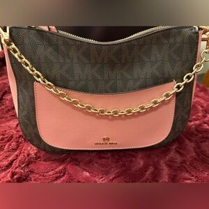 MICHAEL KORS Eden Shoulder/Crossbody Bag 38S2GXEL6B MD Conv TZ MSGR